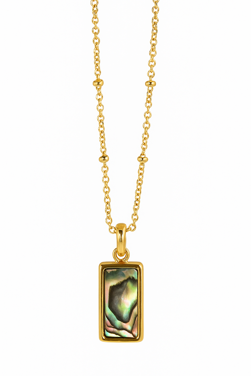 Golden Abstract Necklace